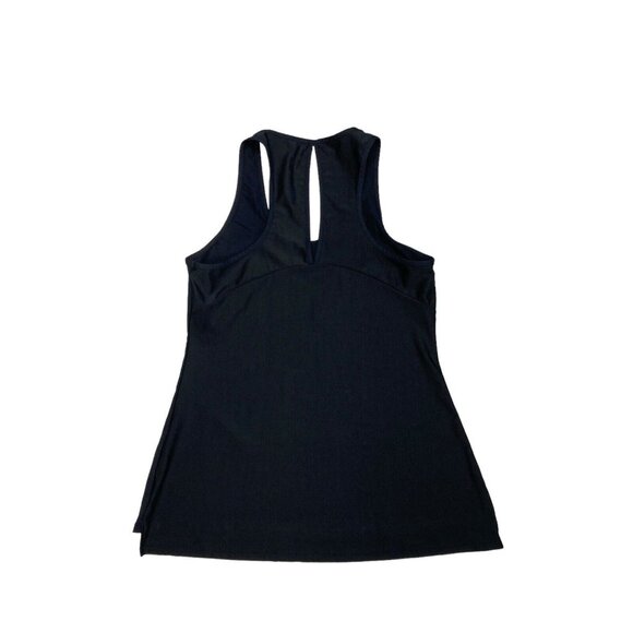 Gymshark Black Keyhole Tank Top Womens Size S-M Athletic Athleisure Workout Wear - Picture 1 of 4